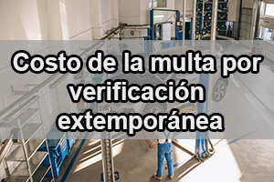 costo de la multa extemporánea